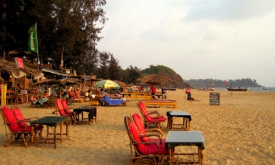 baga beach shacks in goa